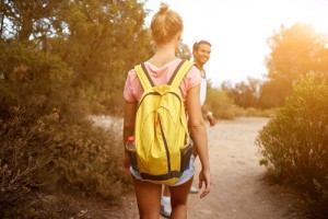couples backpacking