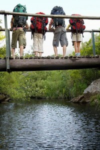 Backpacking as a couple with friends