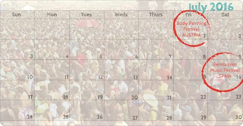 july festivals calendar paint